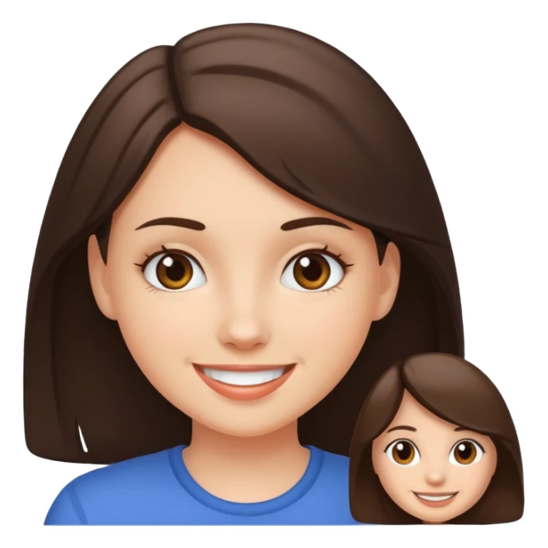 brunette white girl emoji sticker