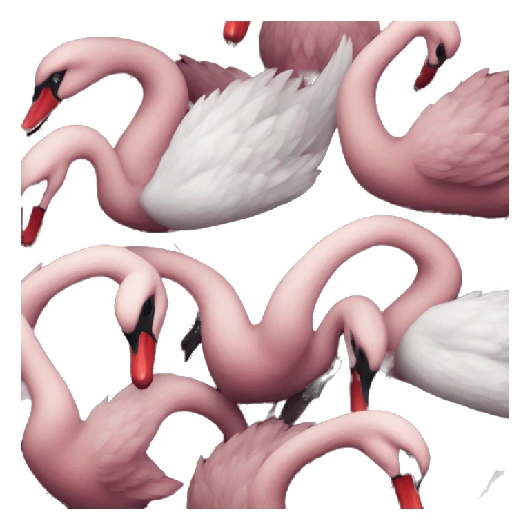 Dark velvet red aesthetic swan sticker