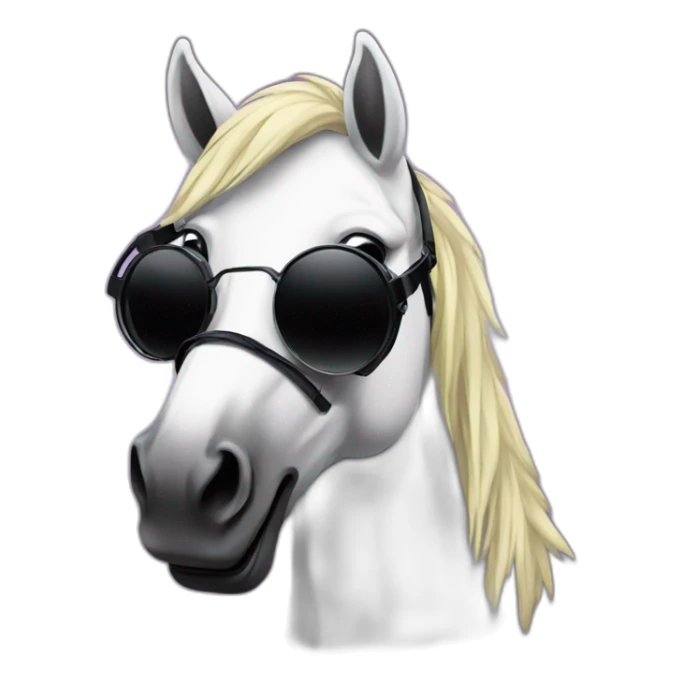 Dj horse sticker