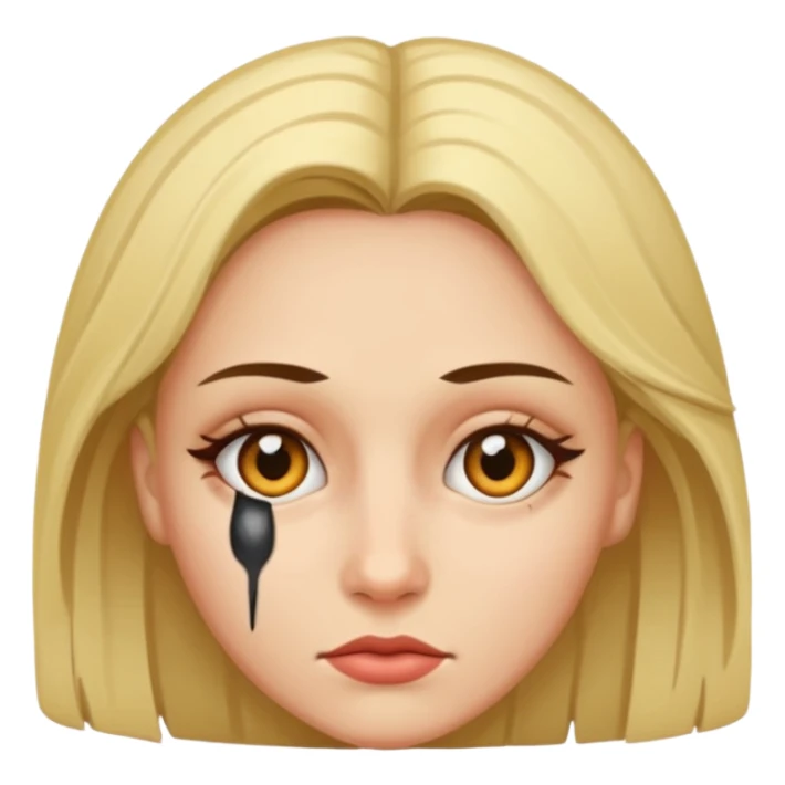 Women with one eyed sticker