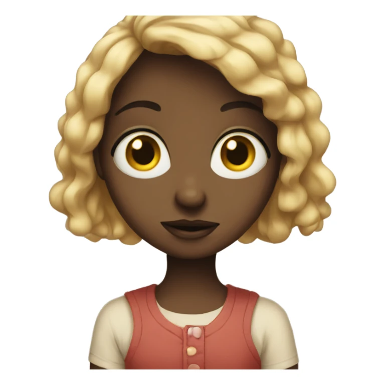 wide eyed girl sticker