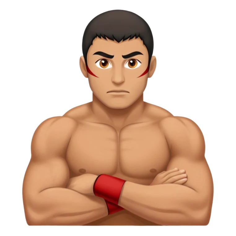 Dagestani wrestler in traditional style sticker