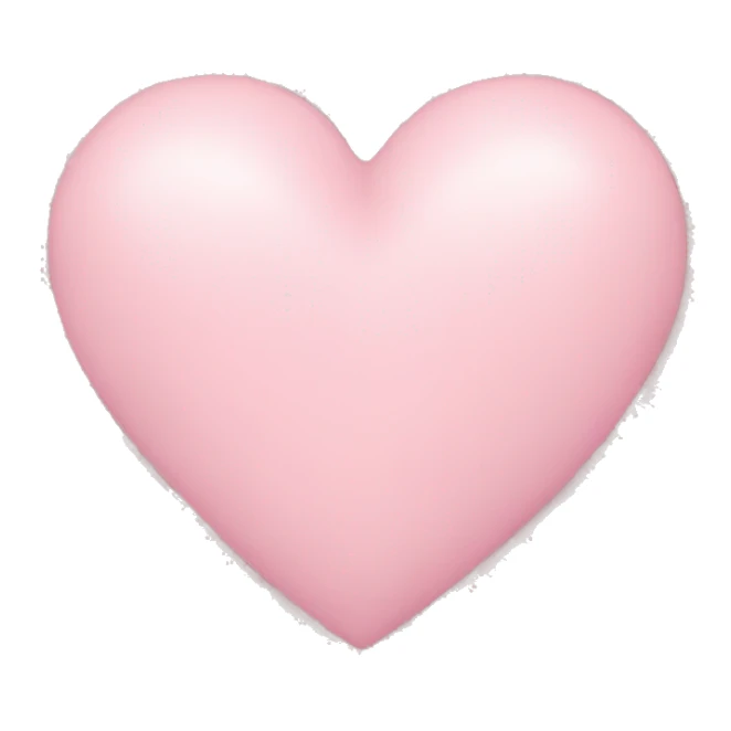 Light pink heart sticker