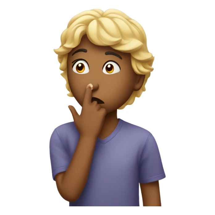 a person blowing kisses with a heartfelt expression sticker