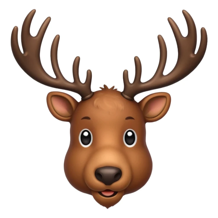realistic reindeer sticker