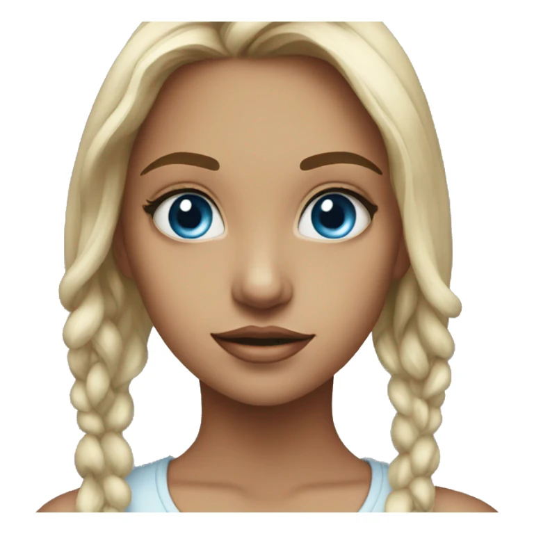 Change this girls eyes to blue sticker