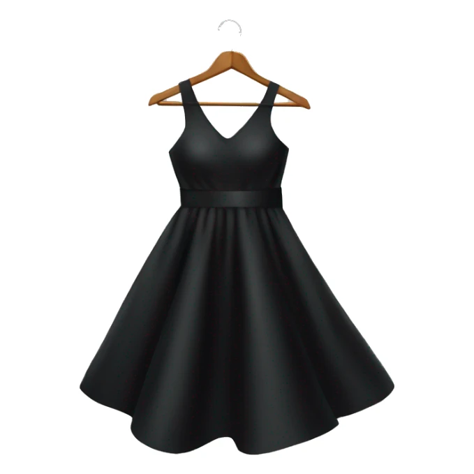 tight Black dress on hanger sticker
