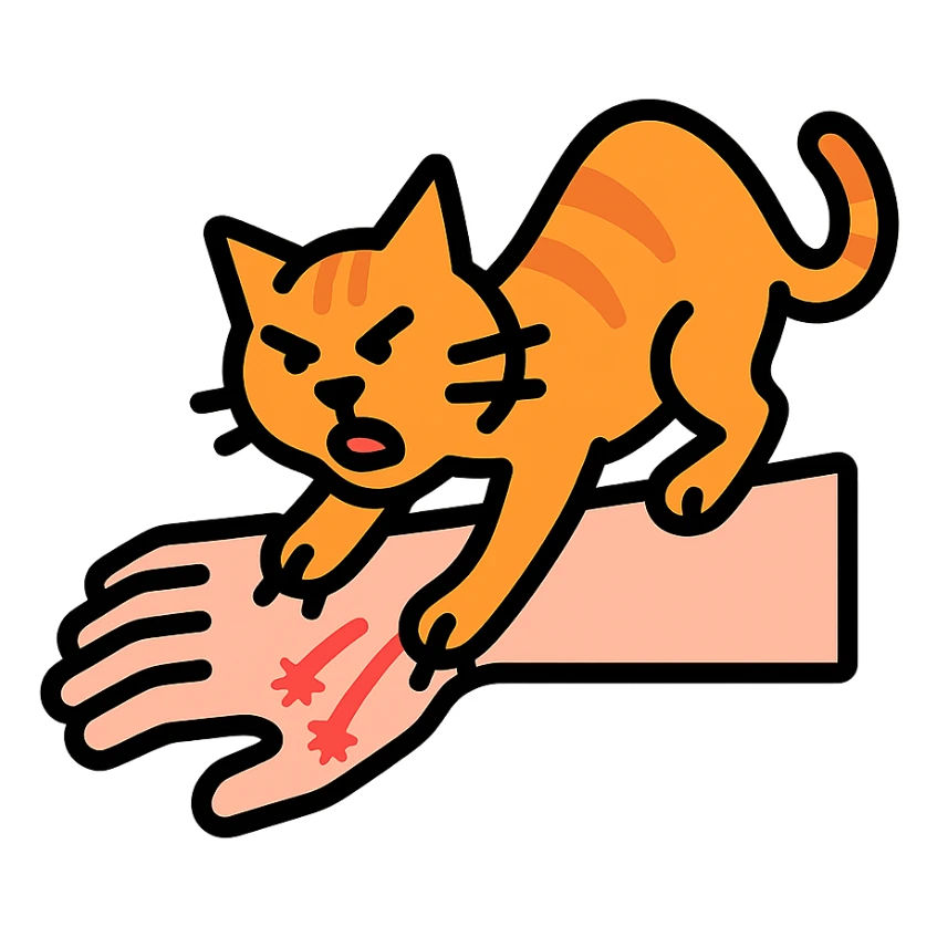 cat attack sticker