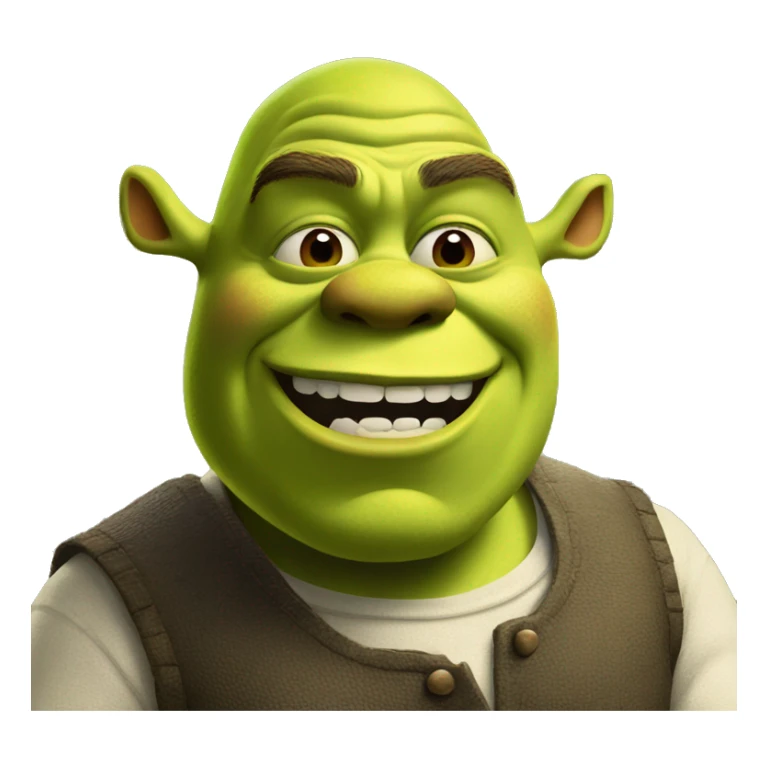 Shrek with cigarette in mouth  sticker