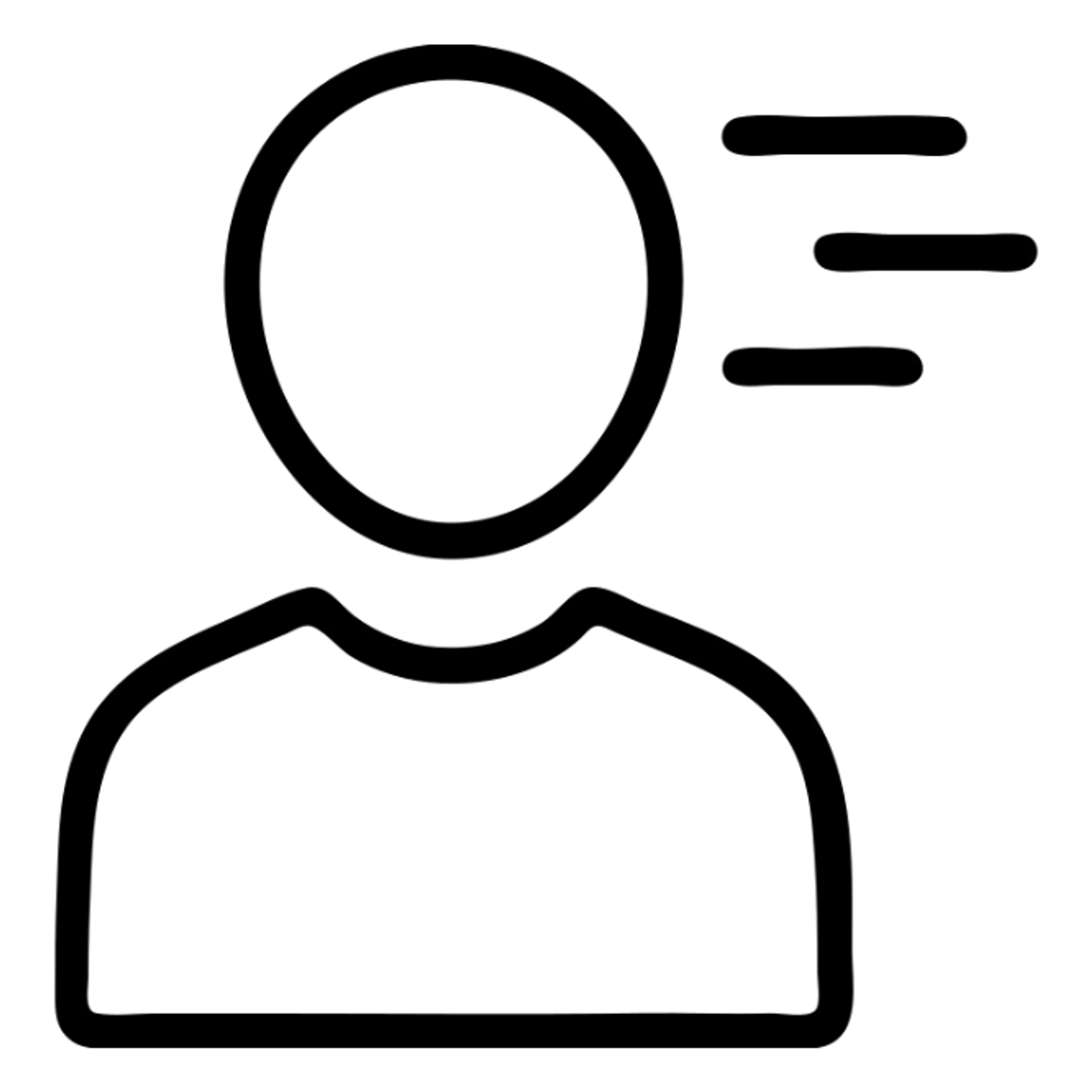 a person dissociating, minimal and symbolic style sticker