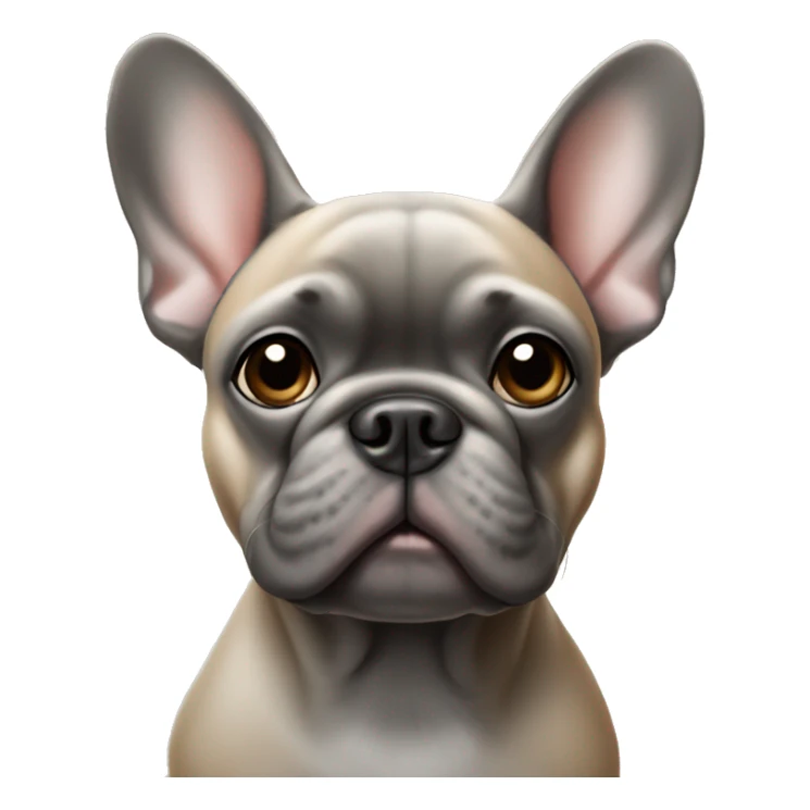 french bulldog grey and tan sticker