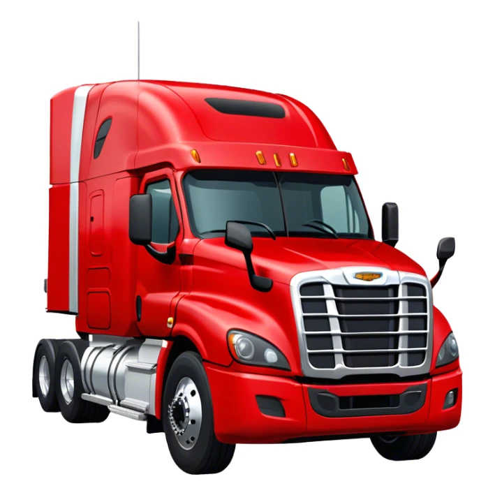 Cattle Truck - Freightliner Cascadia (Model Year: 2021) (Iconic colour: Red) sticker