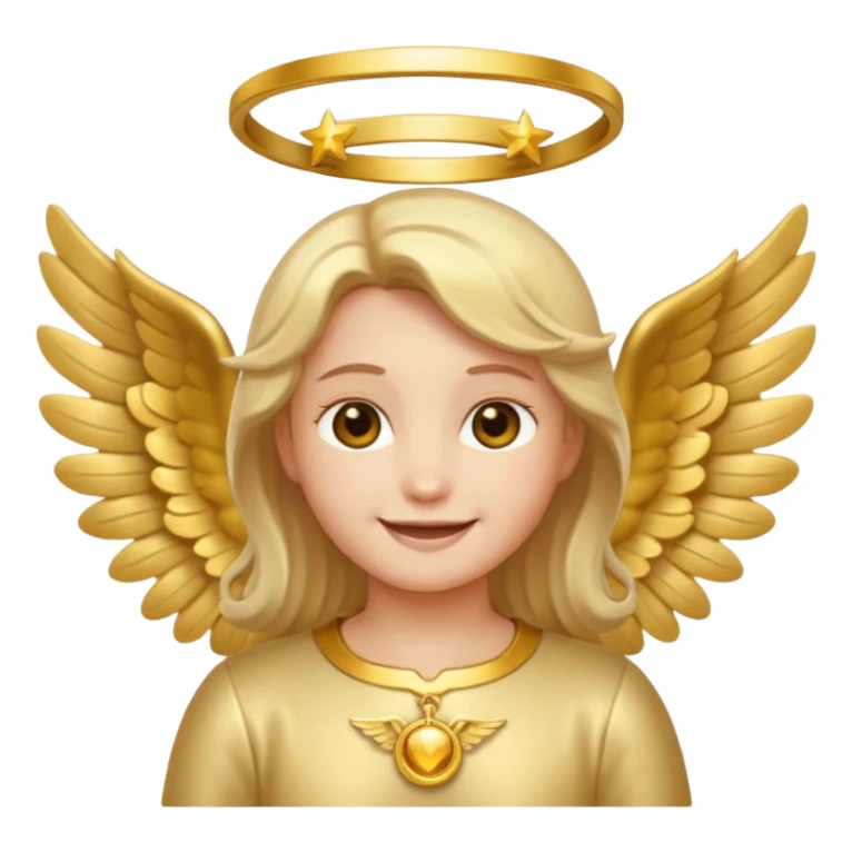 smiling angel emoji with halo sticker