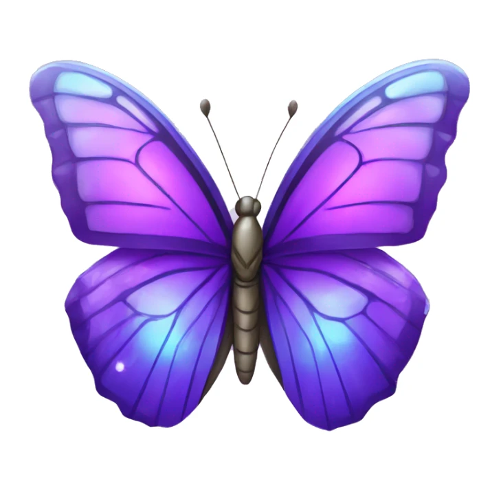 Purple-Shiny-Gem-Crystal-Glossy-Butterfly sticker
