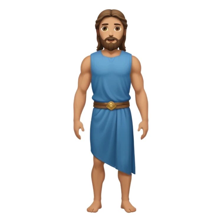 fullbody jesus christ jacked, sleeveless sticker