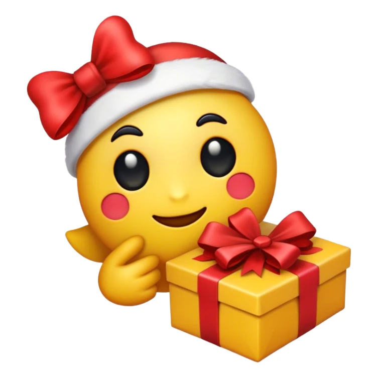 emoji holding its next with eyes that loo like x sticker