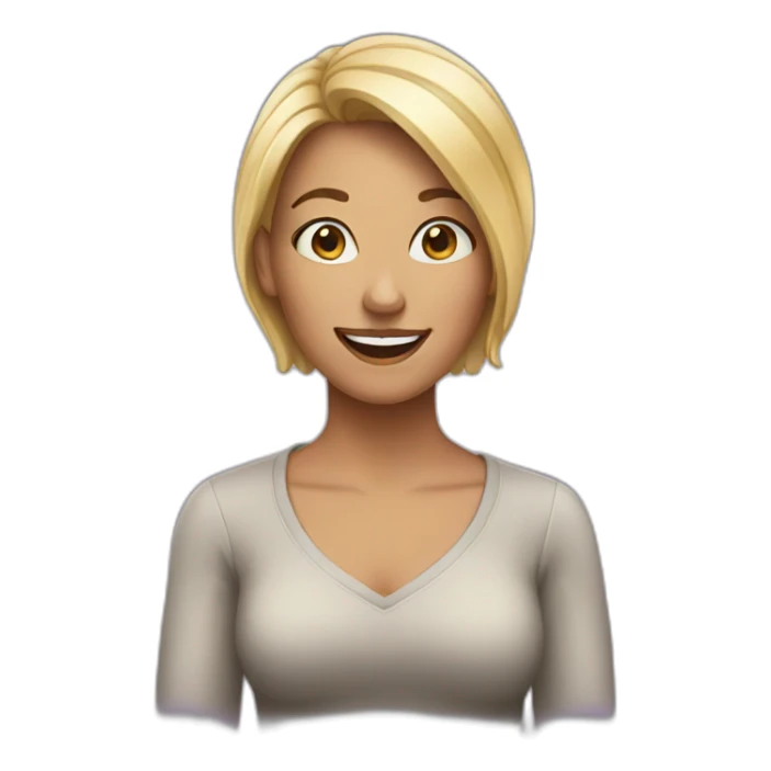 woman-happy sticker