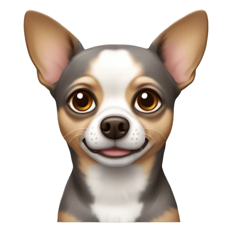 Chihuahua gray and brown dog  sticker