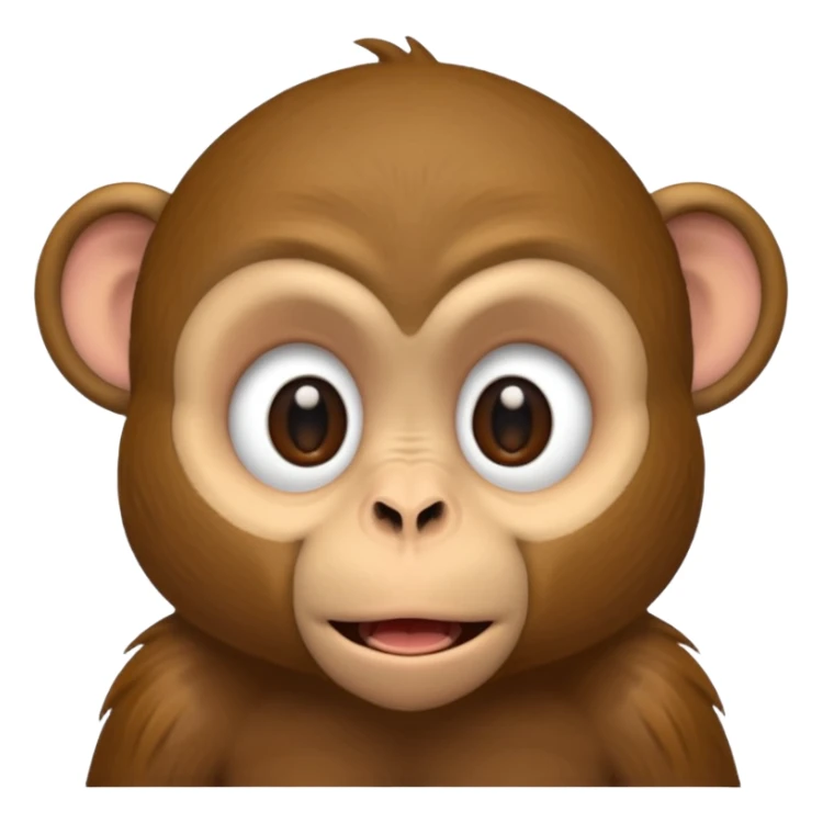 monkey covers mouth sticker