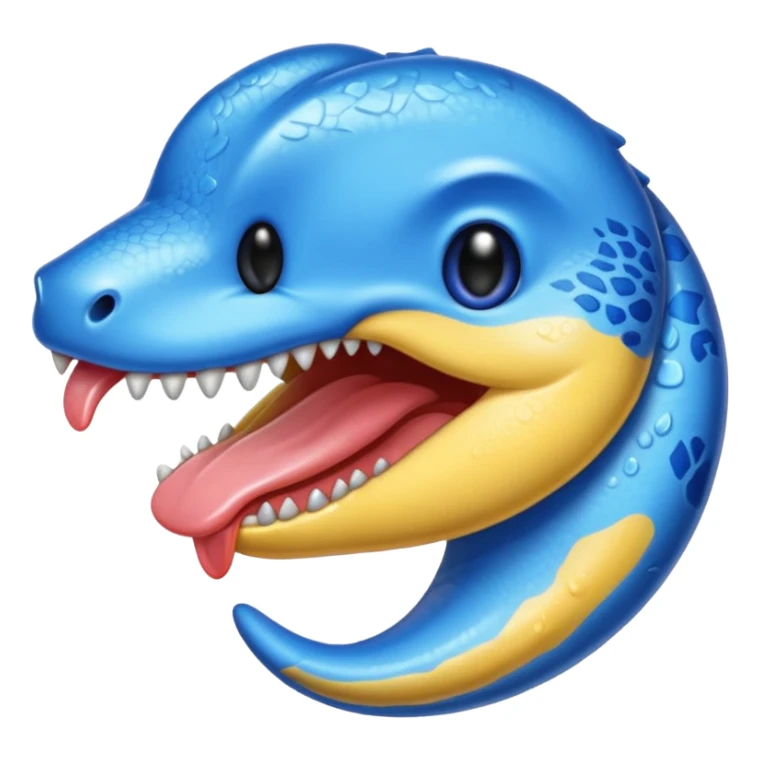 👅 coloreaza limba in culoarea albastra sticker