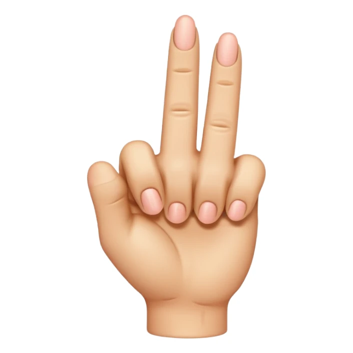 Hand emoji middle finger Aage honi chahie sticker