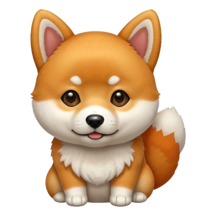 shiba baby dog sticker