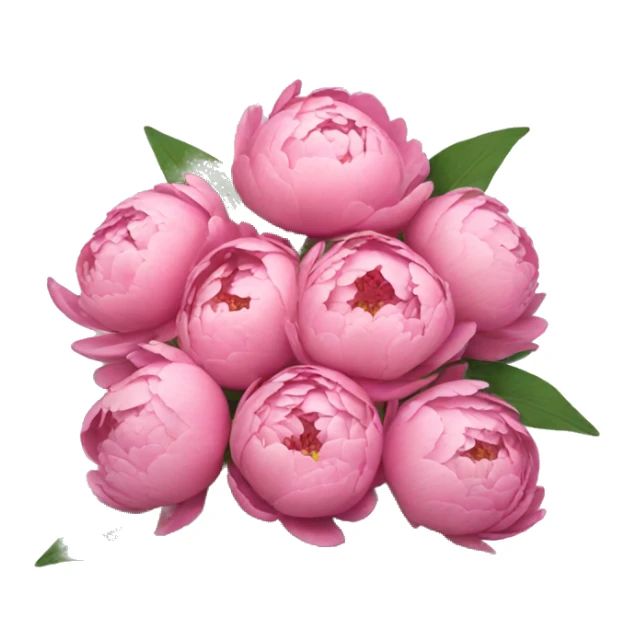Bouquet of peonies  sticker