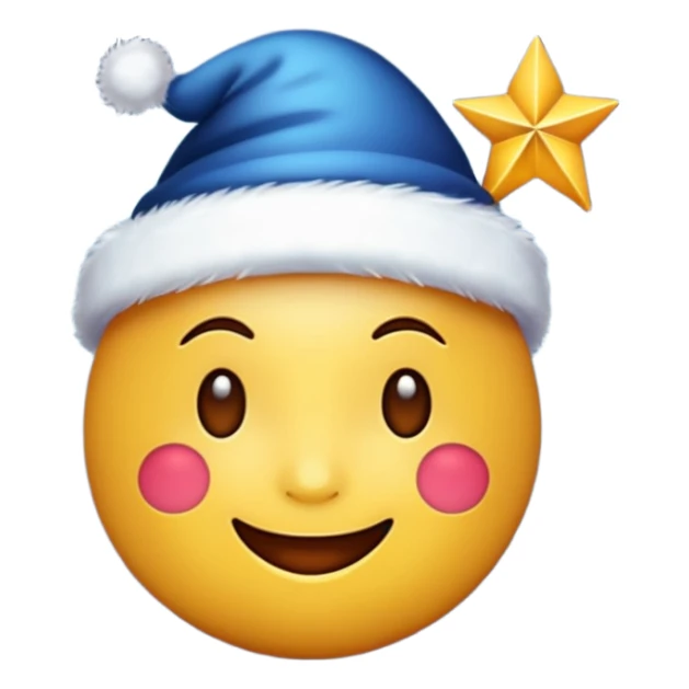 emoji of christmas night sticker