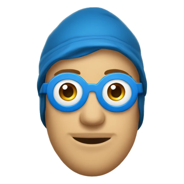 gars en cagoule avec les yeux bleu sticker