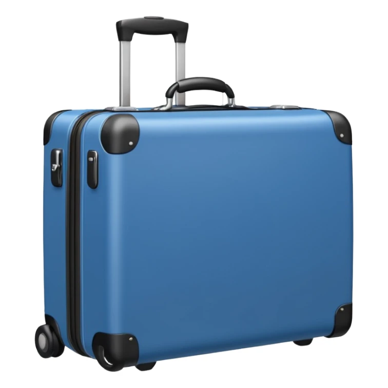 blue carry-on luggage sticker