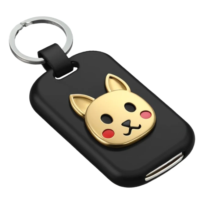 Key fob all black realistic  sticker