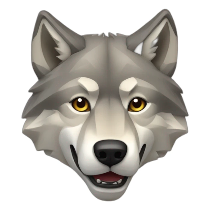 Wolf géométrie sticker