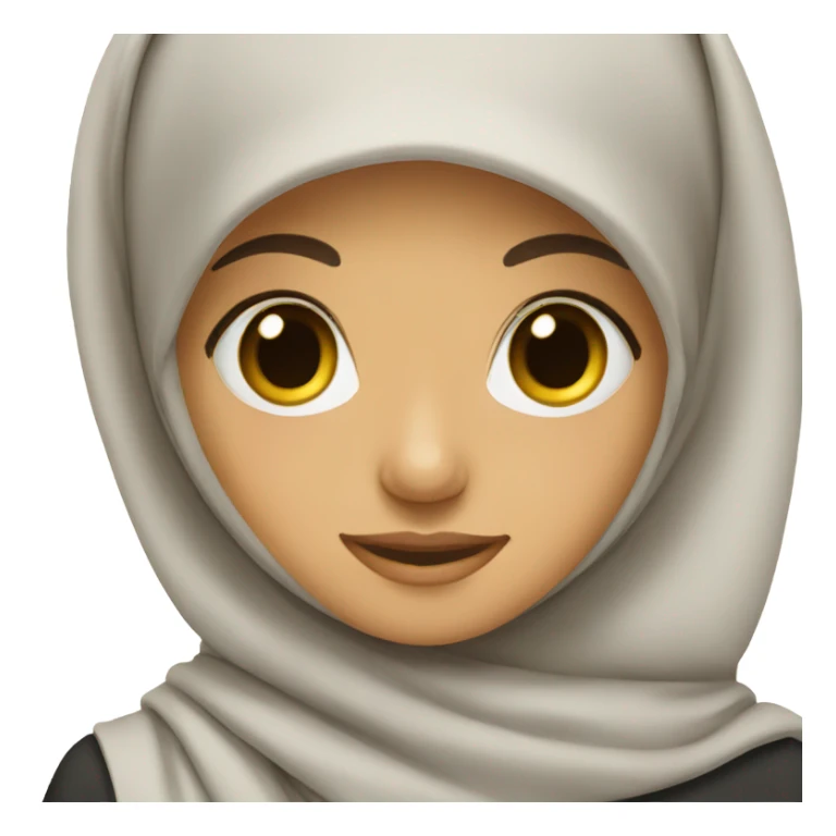 muslim girl wear a hijab  sticker
