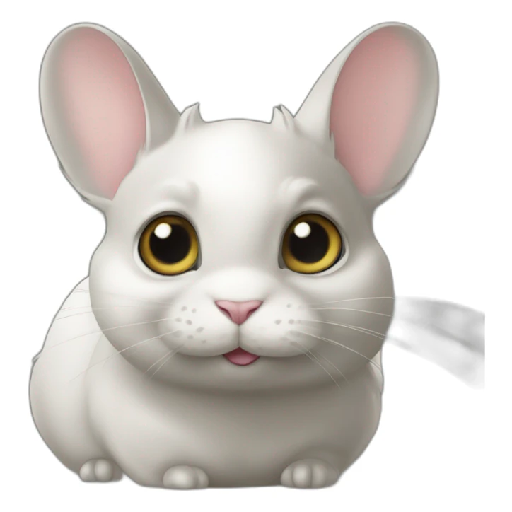 Chat de race British chinchilla gold avec des yeux verts sticker