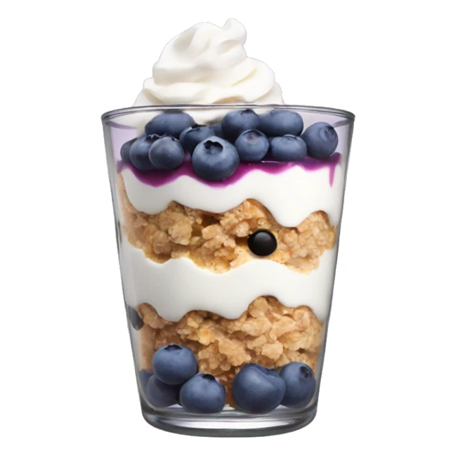 blueberry crumble yogurt parfait sticker