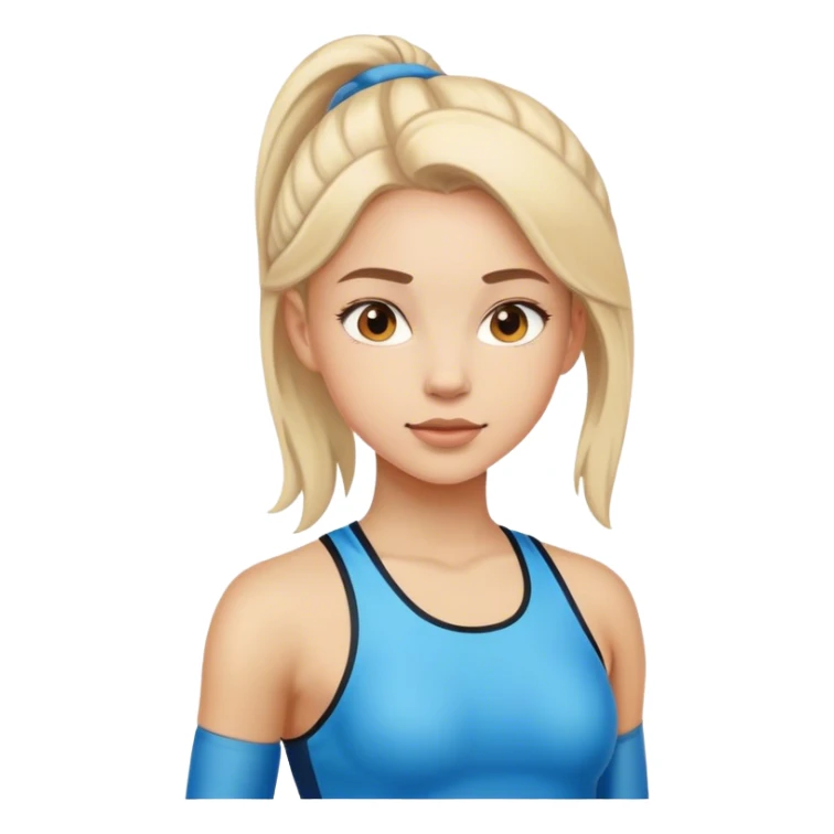 confident girl in sportswear sticker
