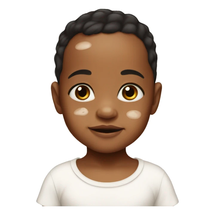 Baby with Vitiligo skin condition  sticker