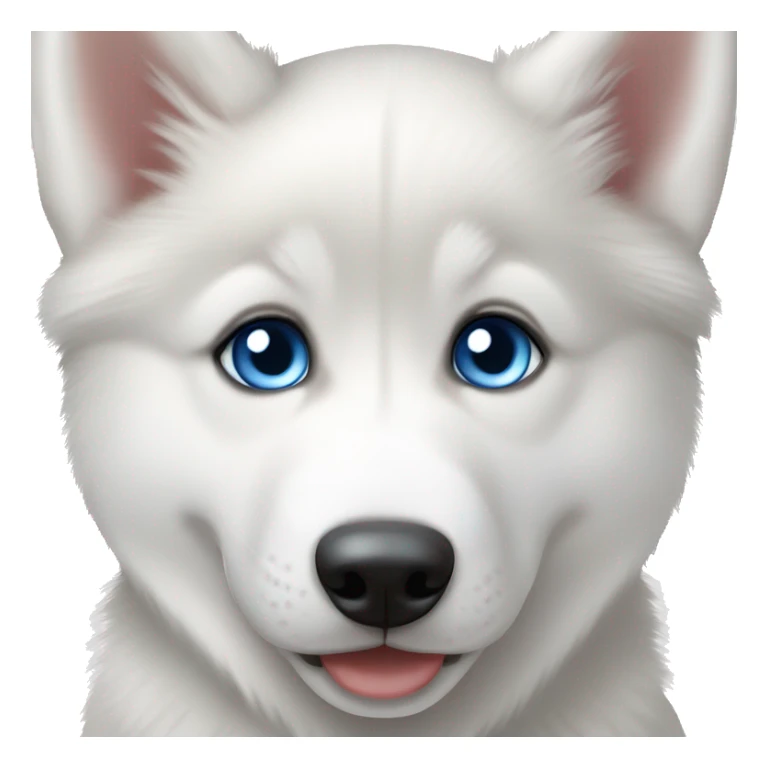 siberian husky puppy with blue eyes sticker