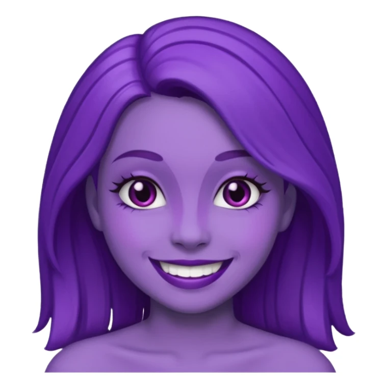 Purple girl sticker