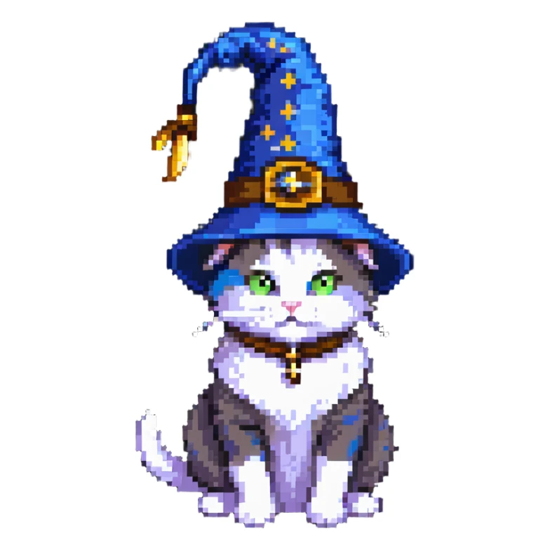 wizard cat sticker