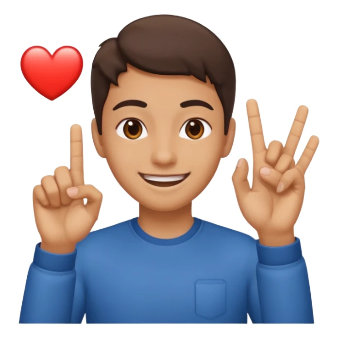 heart eyes flipping of the cameta sticker