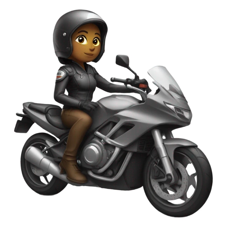 Motorbike woman  sticker