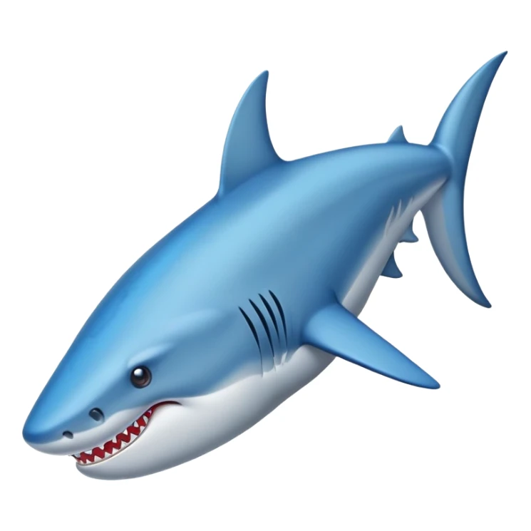 Un tiburón con zapatos azul  sticker