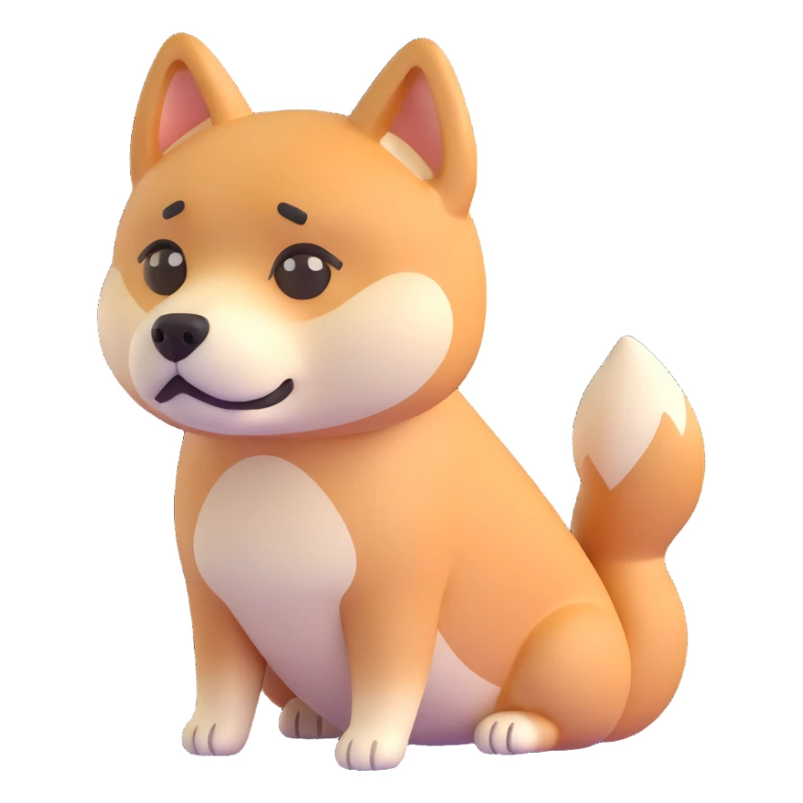 shiba inu sad sticker