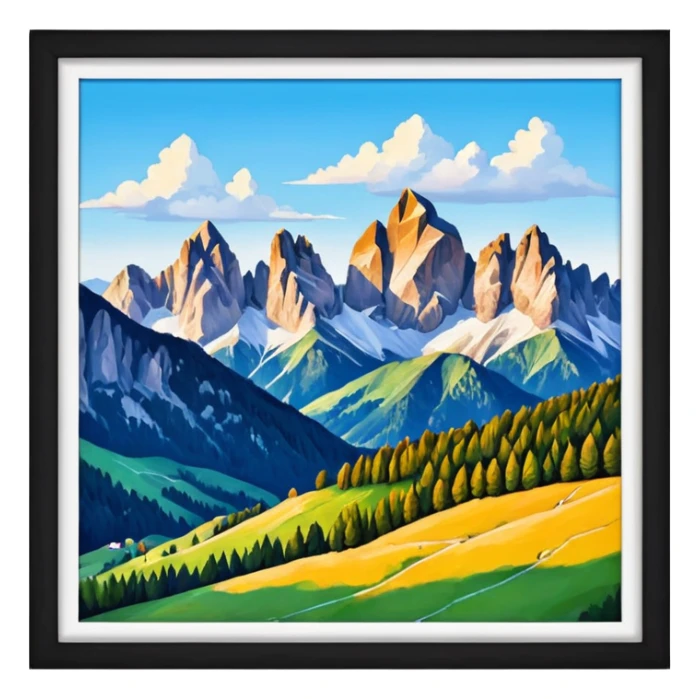 thumbnail picture mac os, painting on wall, dolomites sticker