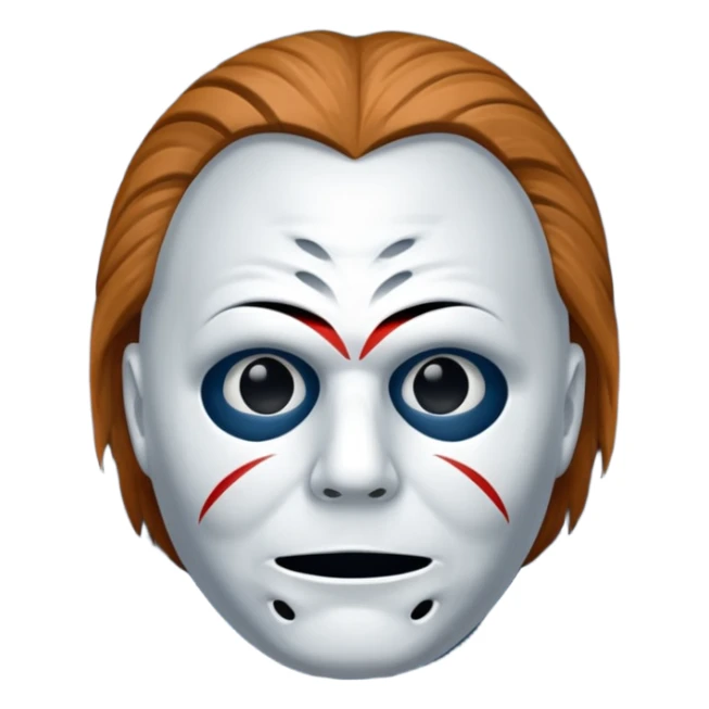 Crie um emoji do serial Killer Michael Myers sticker