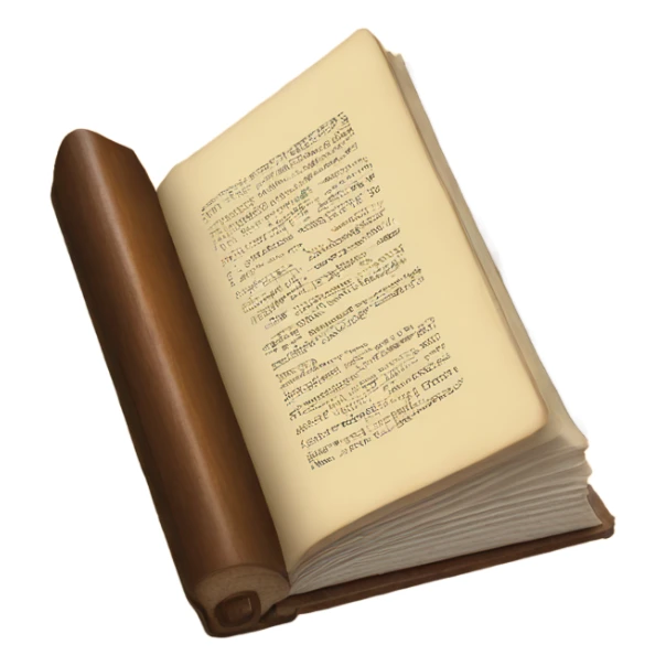 An open book on a wooden table sticker