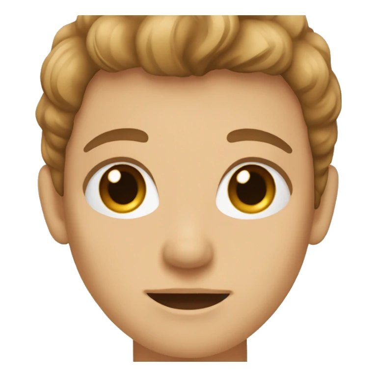 caucasian, hazel hairs, brown eyes sticker