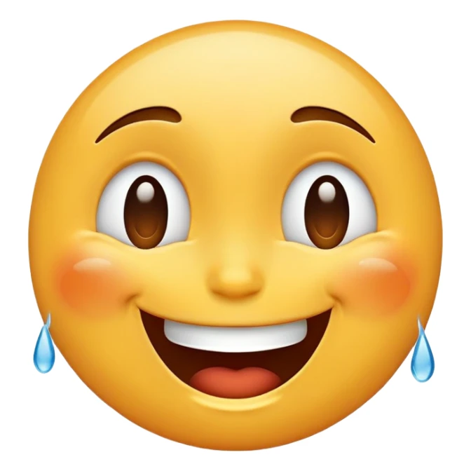 laughing face with tears of joy sticker