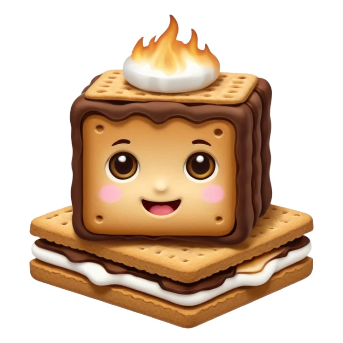 smores with eyes cute sticker